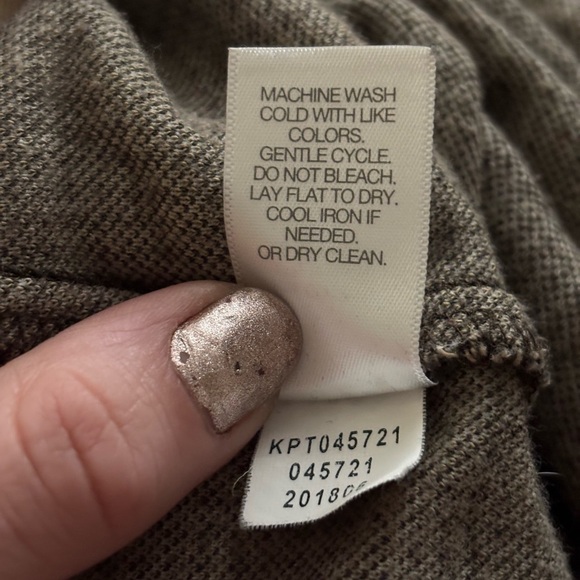 J. Jill Knit Fabric Dress Capris in Brown and Cream - Picture 4 of 7